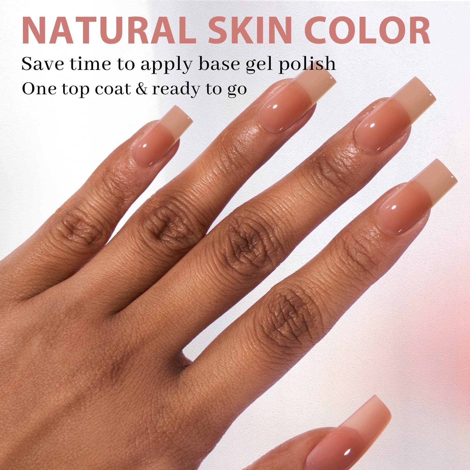 BTArtbox Soft Gel Nail Tips Square – Press On Nails Long A, C1-L