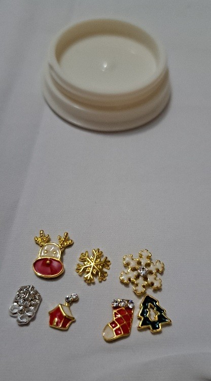 Christmas 3D Nail Art Jewelry Decoration 3 Pieces Set