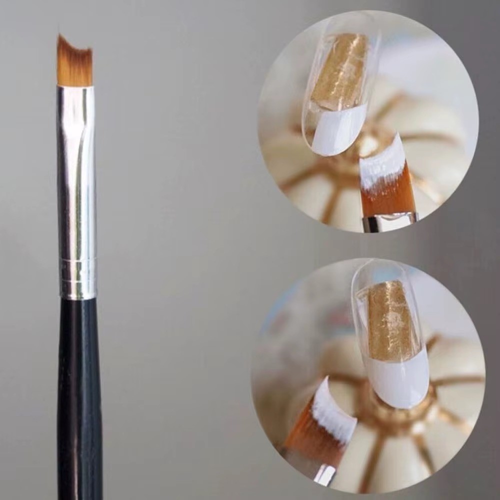 Drawing Brush Nail Art Tool Smile Half Moon Shape French Nail Painting UV Gel UK