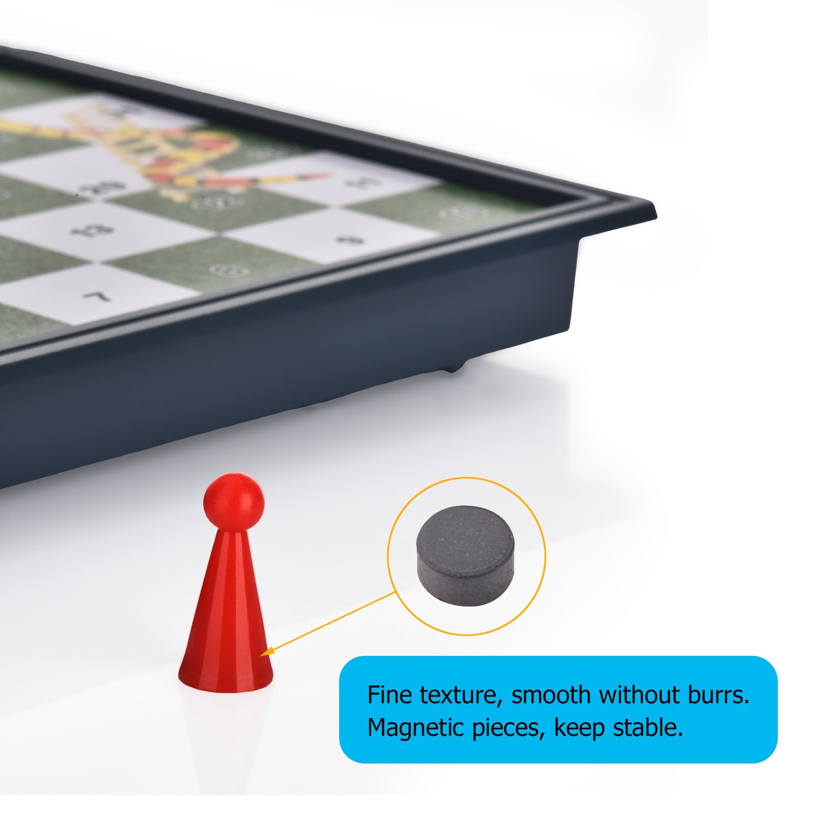 ColorGo Magnetic Snakes and Ladders Board Games with Small, Multi-color