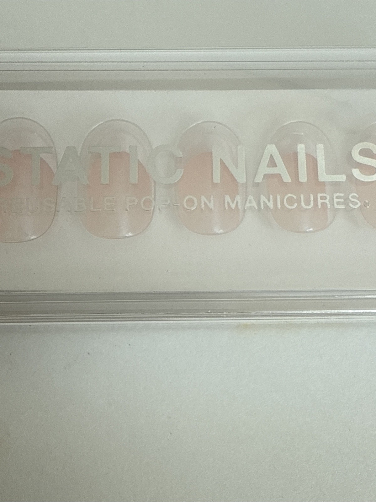 STATIC NAILS Reusable Pop-On Manicures In HOLO FRENCH ROUND
