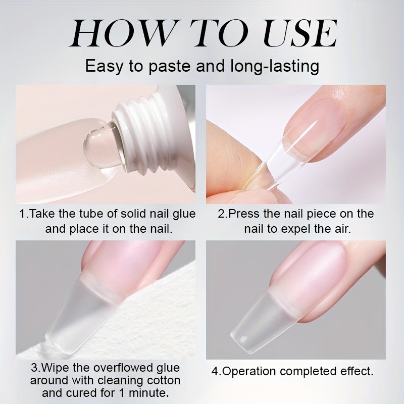 Durable Non-Toxic False-Nail-Specific Super Strong Nail Glue for False Nail Tips