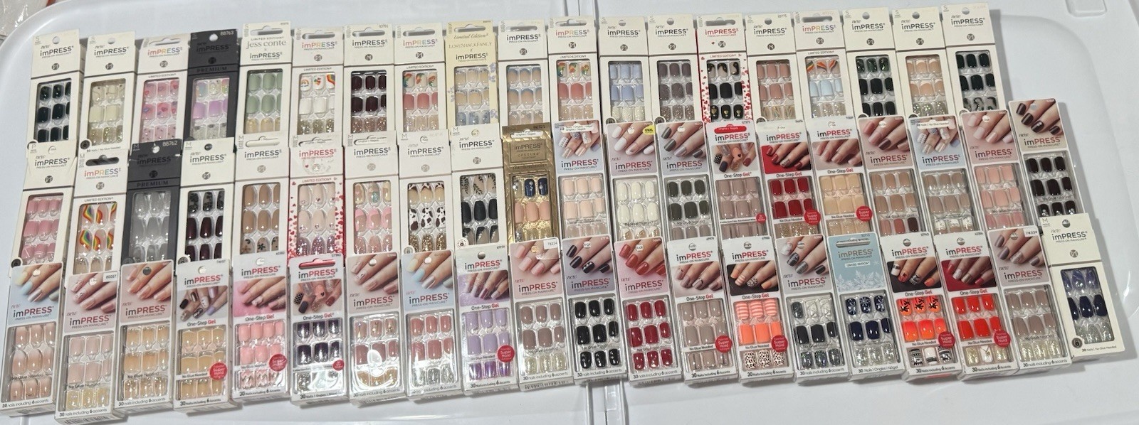 Kiss imPRESS Press On Manicure Pedicure One Step False Nails Charms,YOU CHOOSE💅