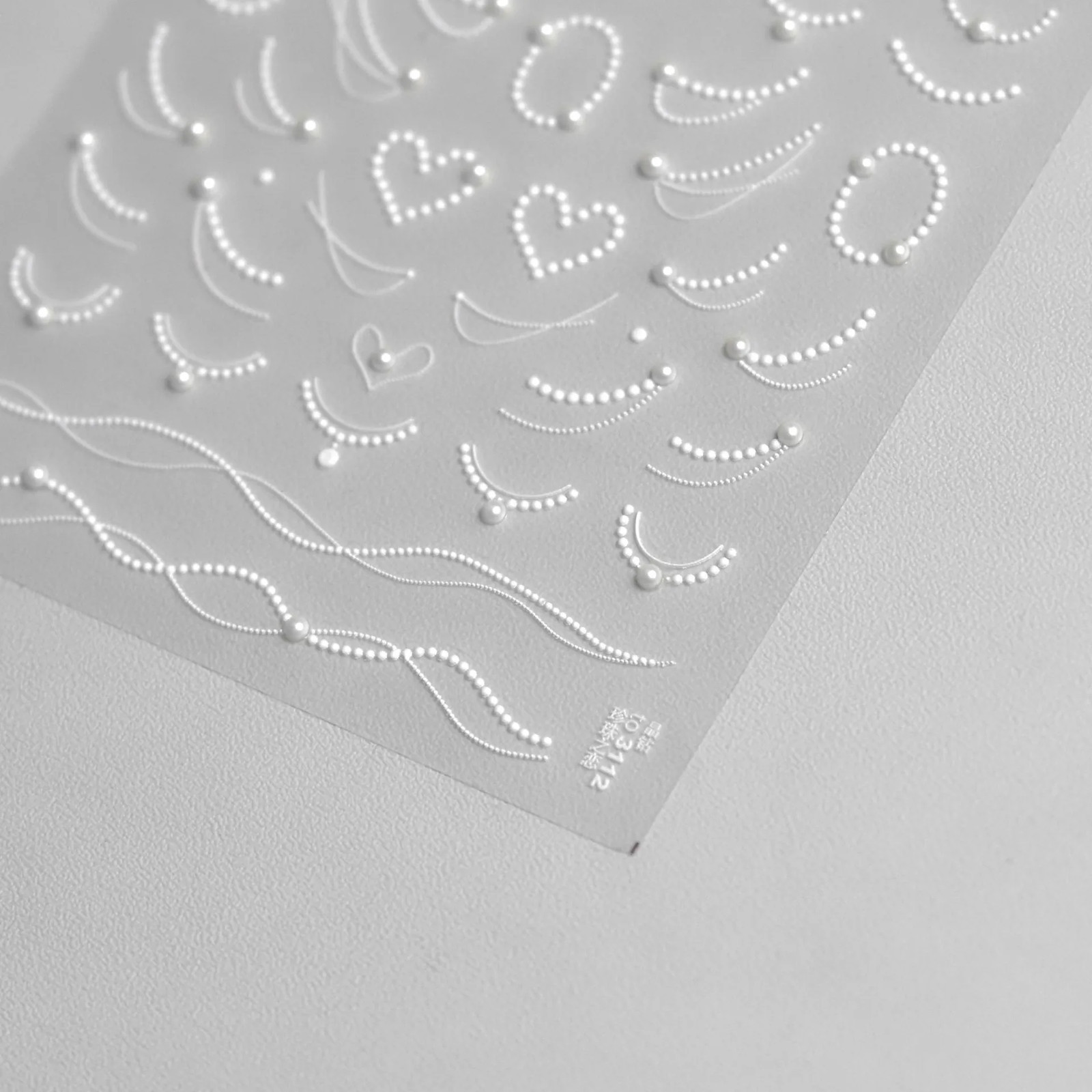 5D Relief Lace Nail Art Stickers 3D Embossed Decals Self Adhesive Manicure DIY