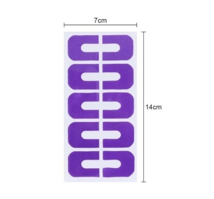 4 PACKS of 10 Nail Peel Off Sticker For Polish Skin Guard U-Shaped