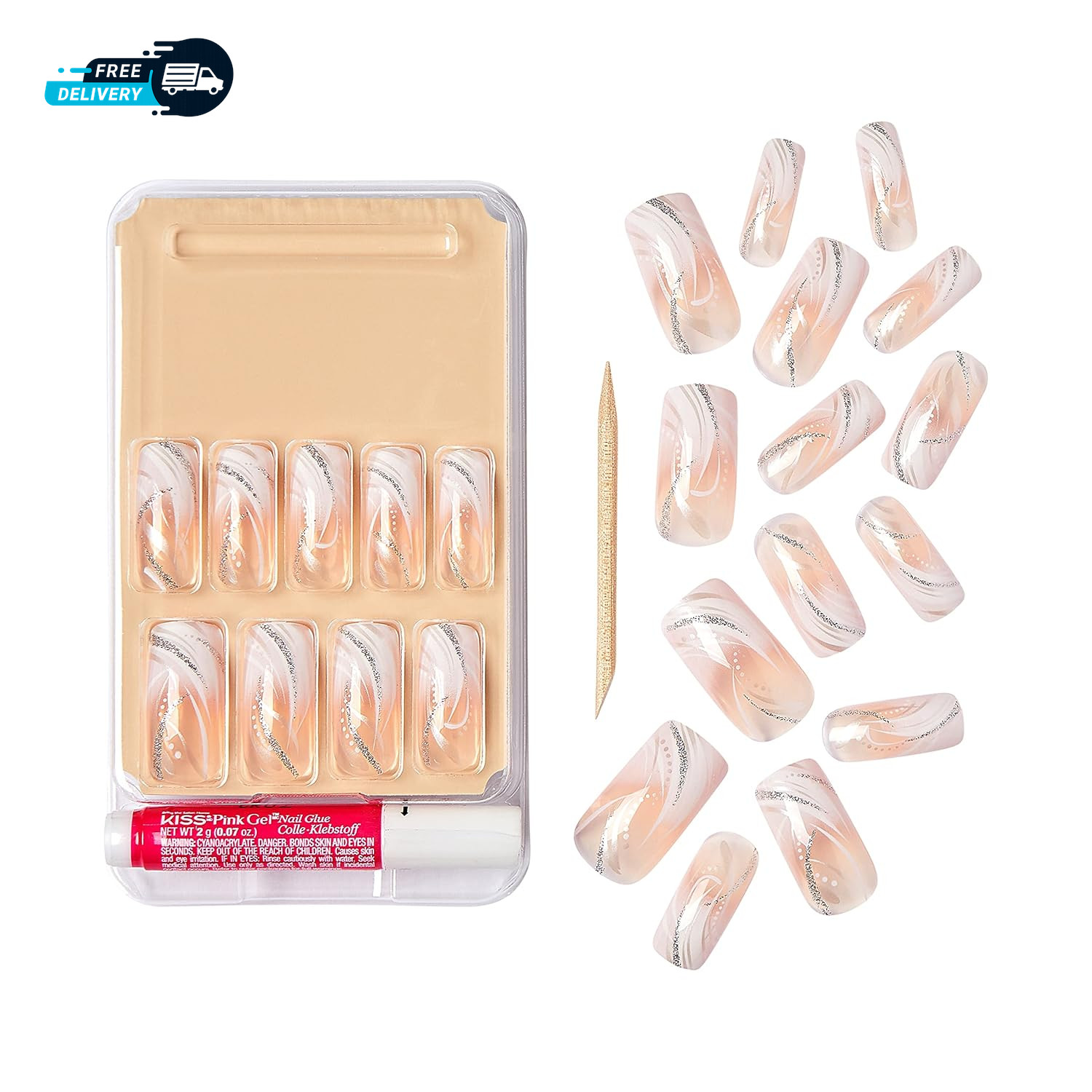 Gel Glam Design Nails 3 Pack 1 x 2.75 x 5.5 inches 2.88 ounces