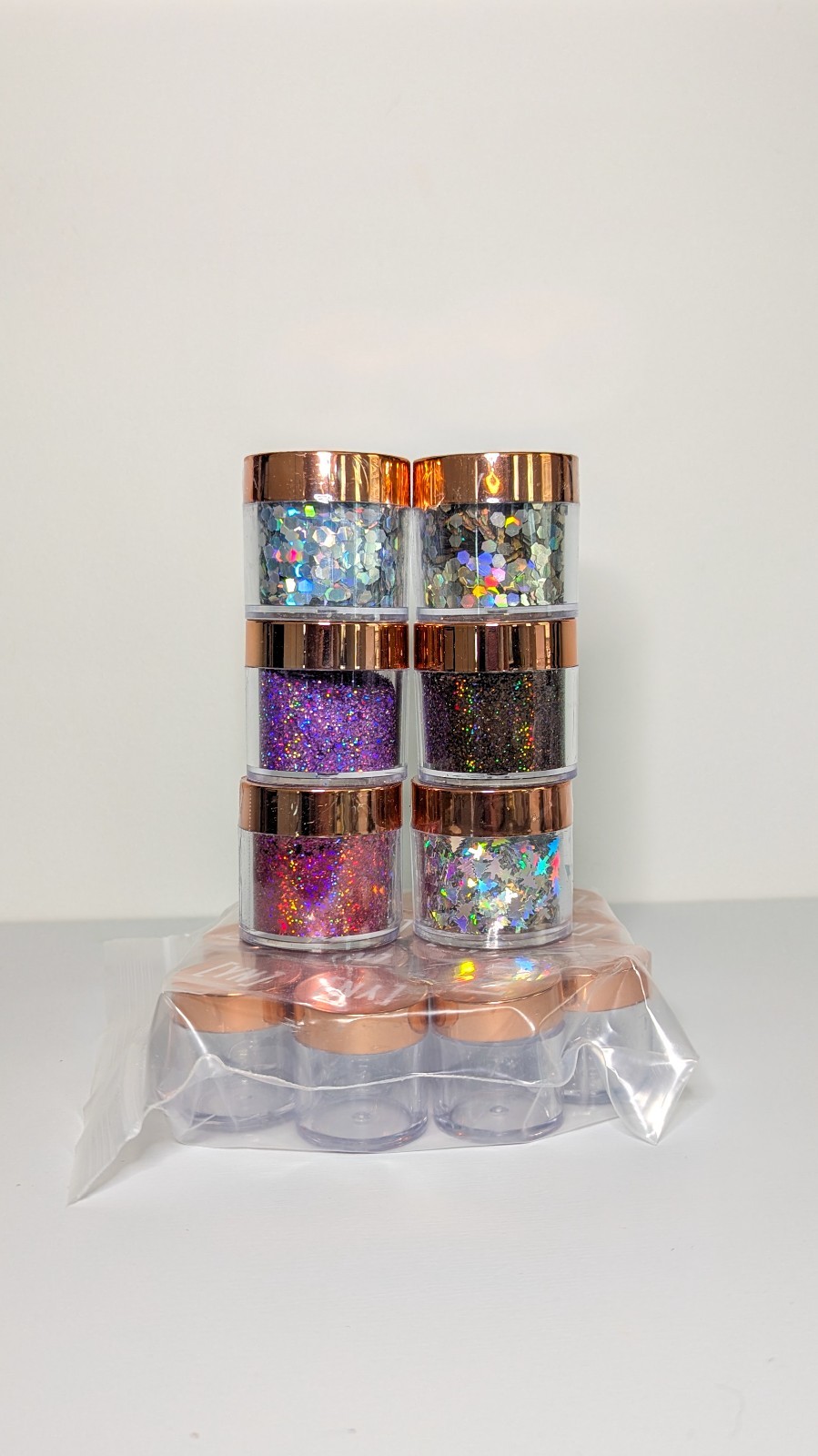 YOUNG NAILS Loose Glitter Nail Art Powders Glitter Pigment Acrylic or Gel Nails