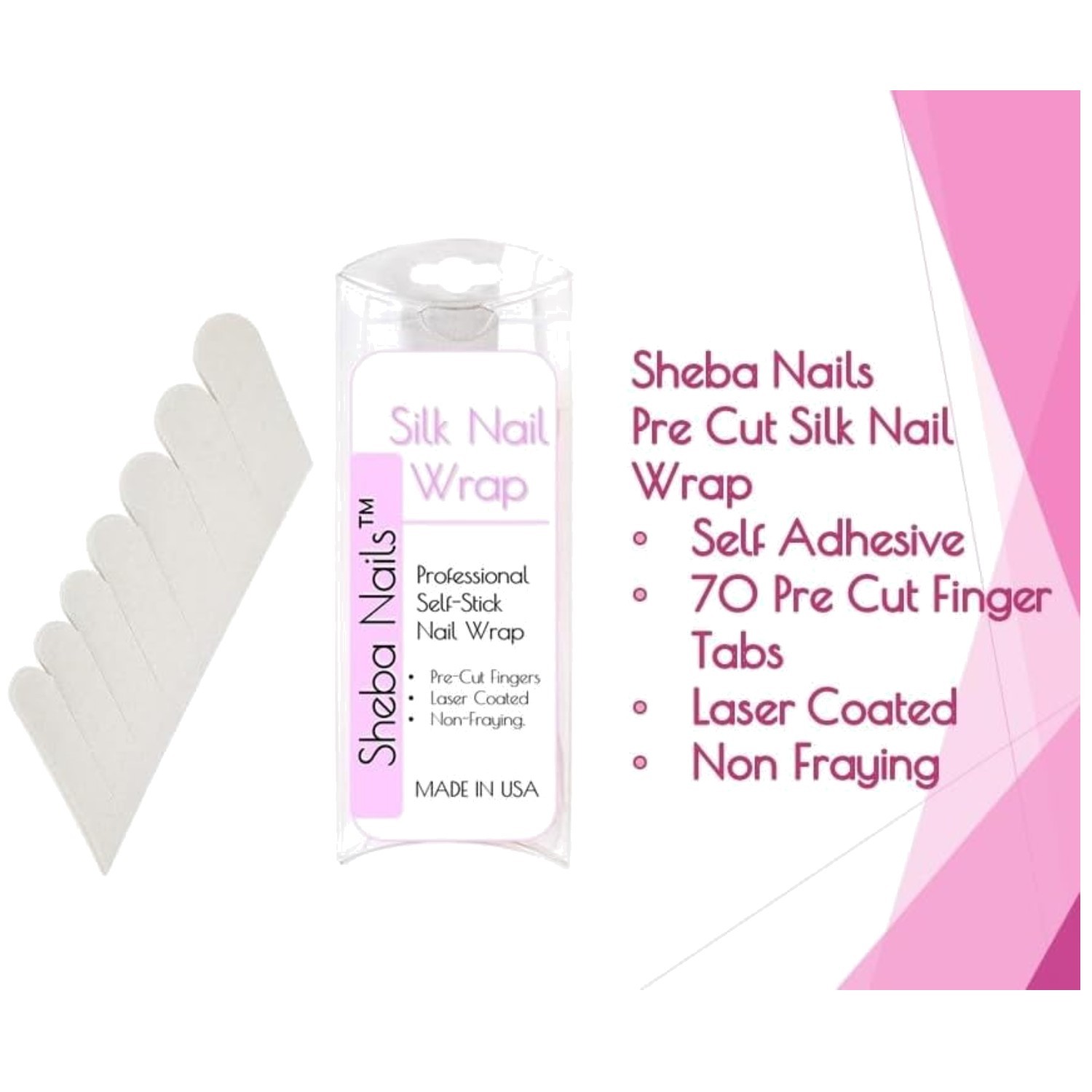 Add Strength with White Silk Nail Wrap – 70 Tabs