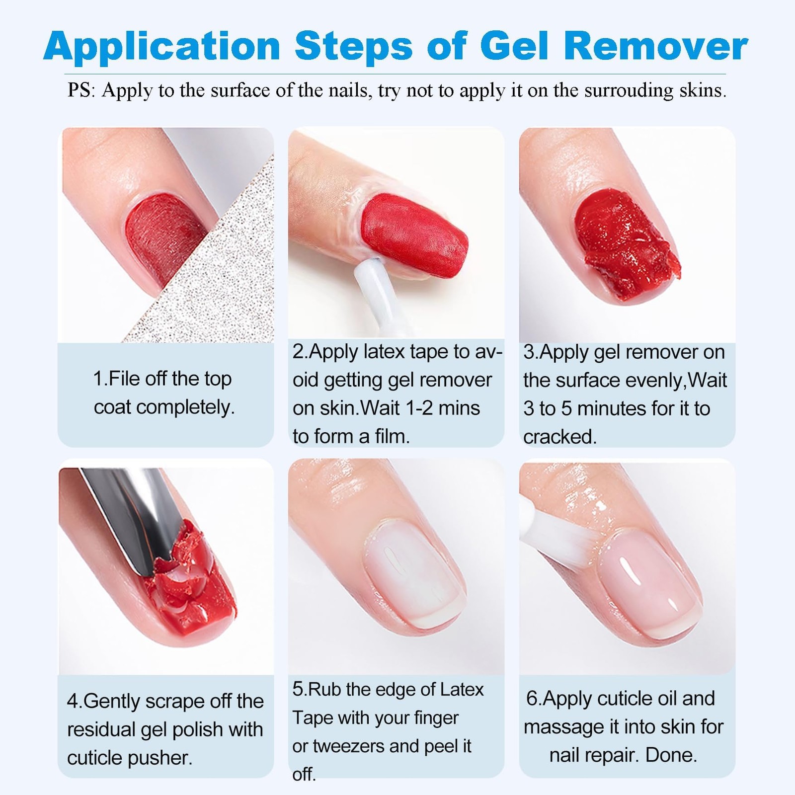 Gel Polish Remover – 15 ml, 2.0 Formula 0.5 Fl Oz (Pack of 1), Blue