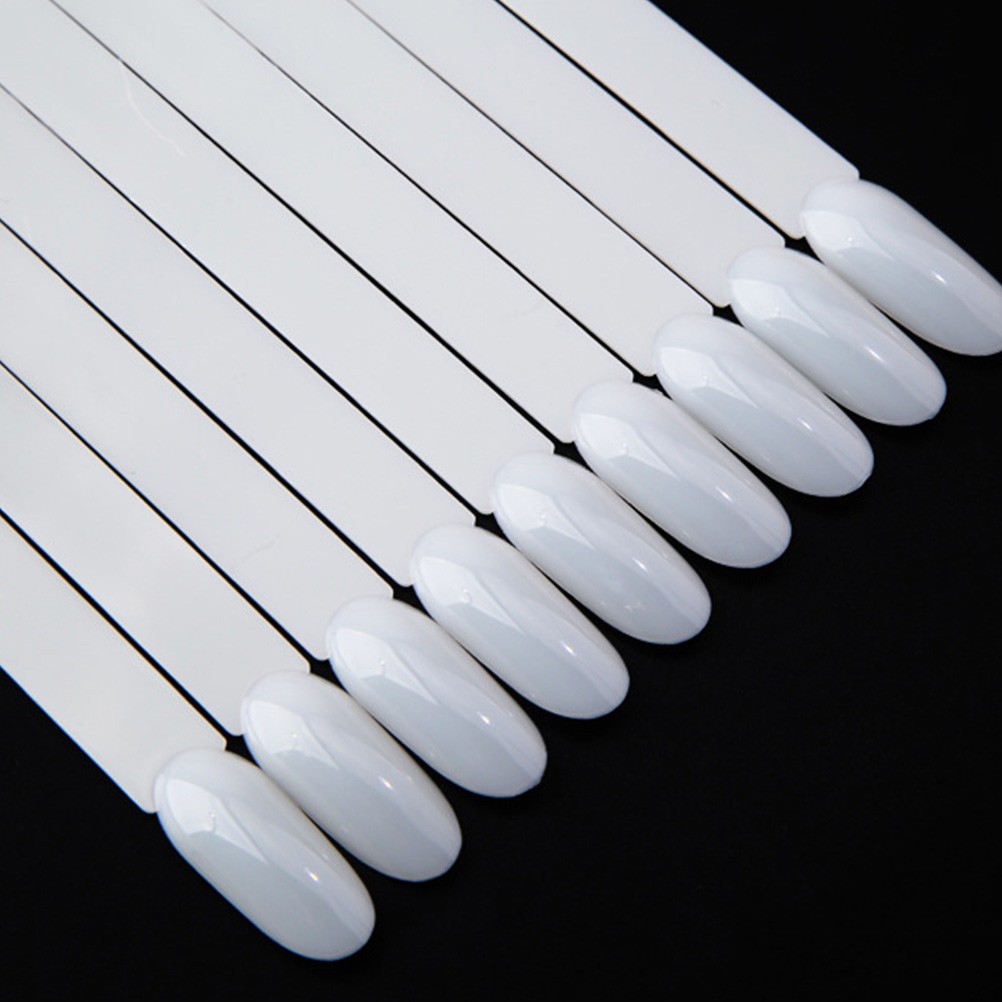 2 Sets Nail Art Display Rack White Durable Nail Color Chart Manicure Tool