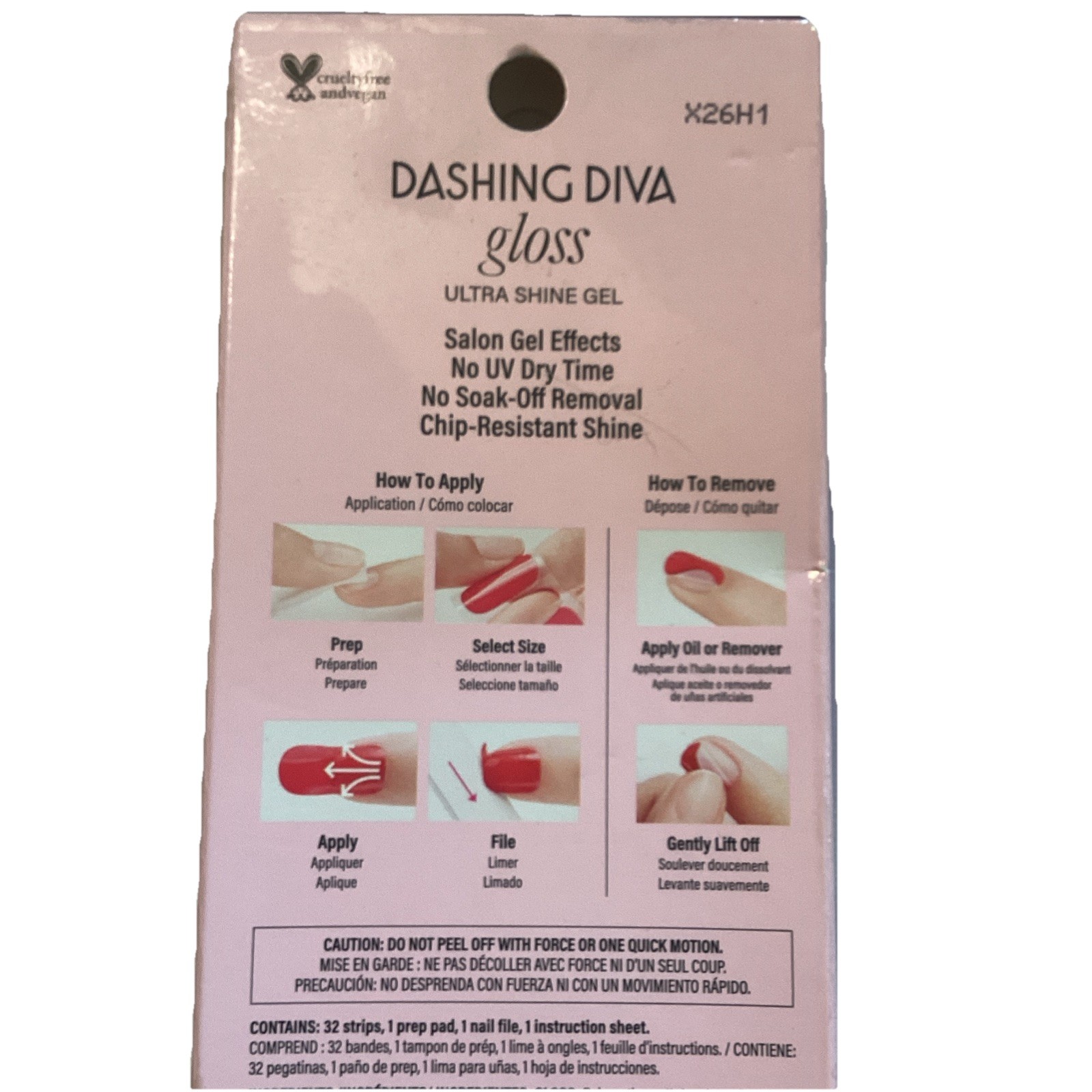 Dashing Diva GLOSS ~Ultra Shine Palette ~32 GEL Nail Strips ~#GS112 / AFTER GLOW