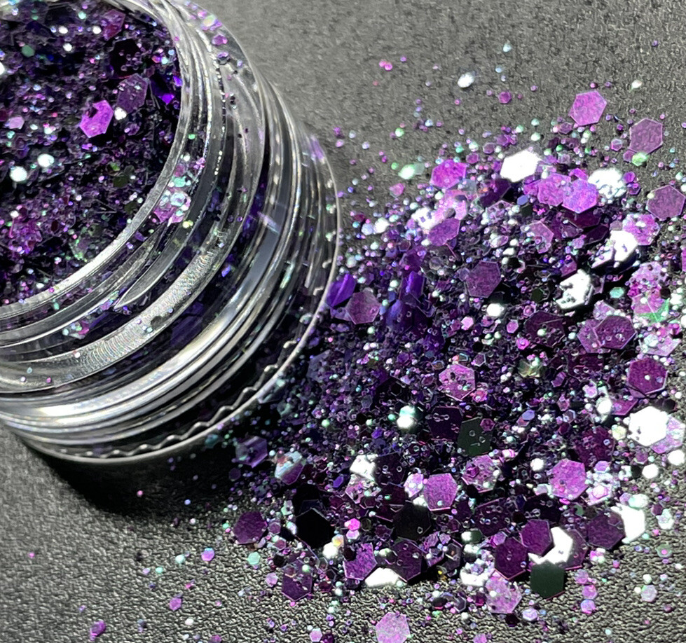 Nail Art Decoration Glitter Iridescent Sequins Laser Foils Flakes Nail Tips
