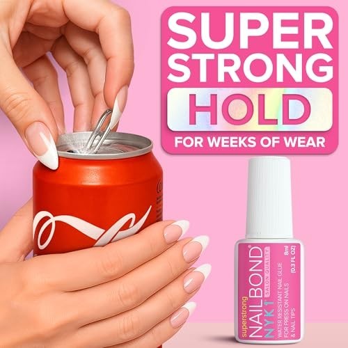 Super Strong Brush On Nail Glue 8ml Quick Dry Long Lasting Press On False