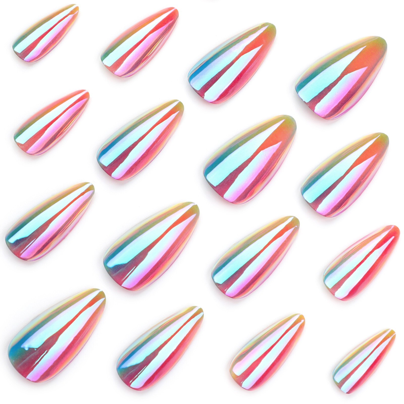 (USA SELLER) ALMOND MEDIUM *RAINBOW DAYS* SUPER HOLD GLUE LAST LONG