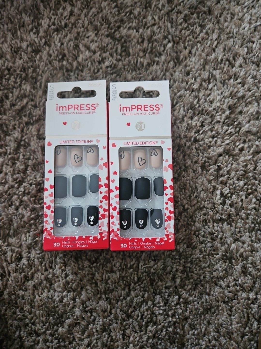 2x Kiss Impress Press-On Manicure Nails – Limited Edition The Night We Met IM36X