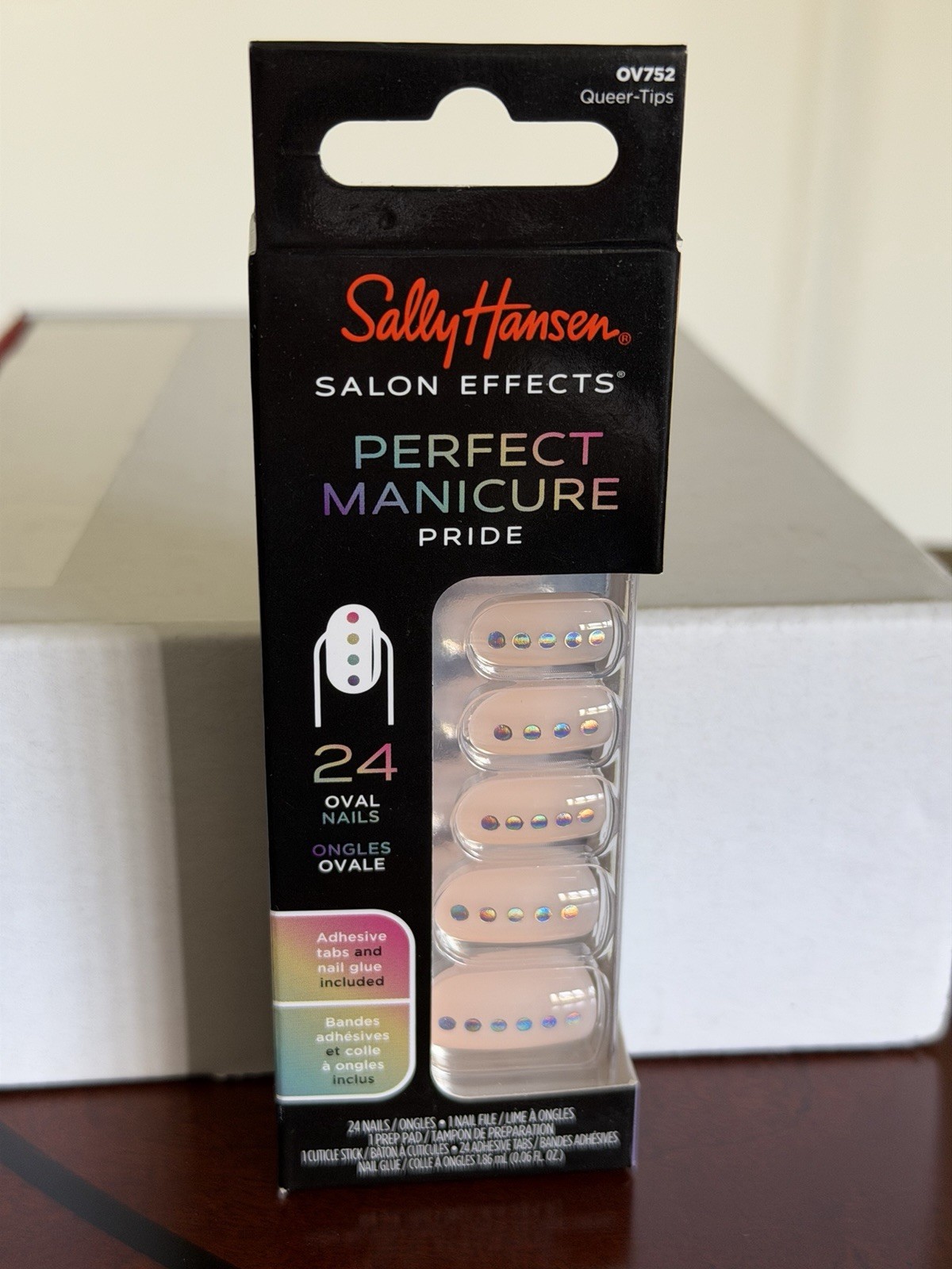 Sally Hansen Perfect Manicure Pride 24 Oval Nails Set Lot Of 2