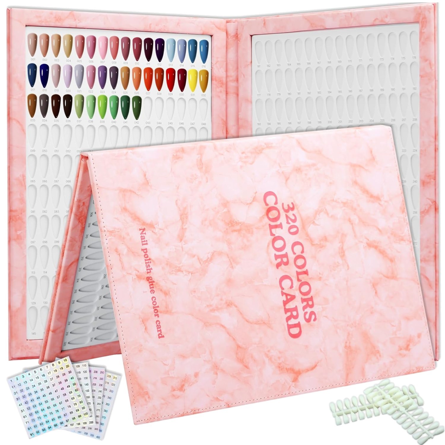 Nail Art Display Book with False Tips