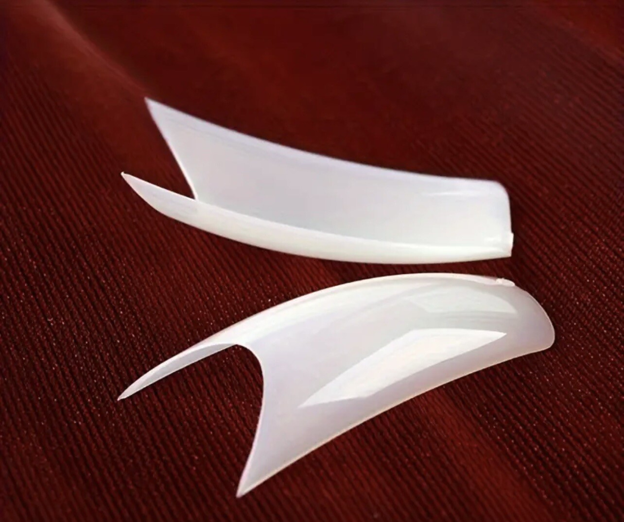 100pcs French Tapered Square Half Cover Fake False Nails Tips