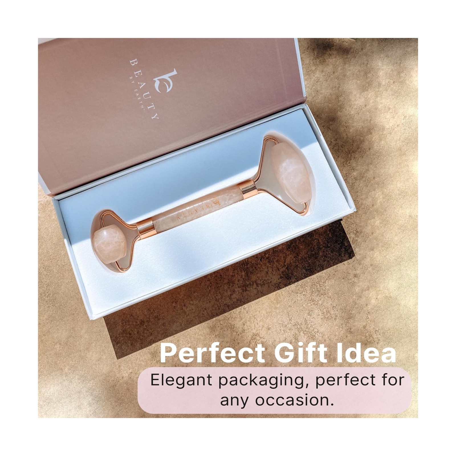 Rose Quartz Face Roller – Relaxation Gifts for Women, Skin Care Too… Fast Ship