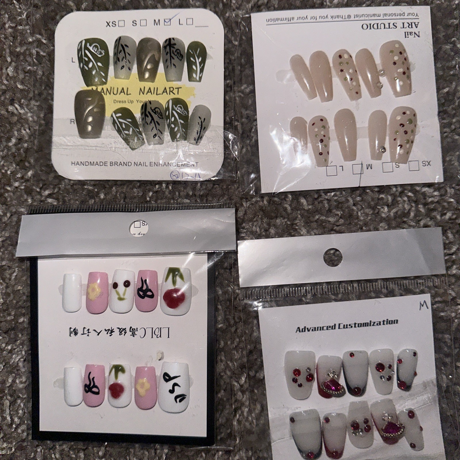 Handmade Presson Nails Set Of 40