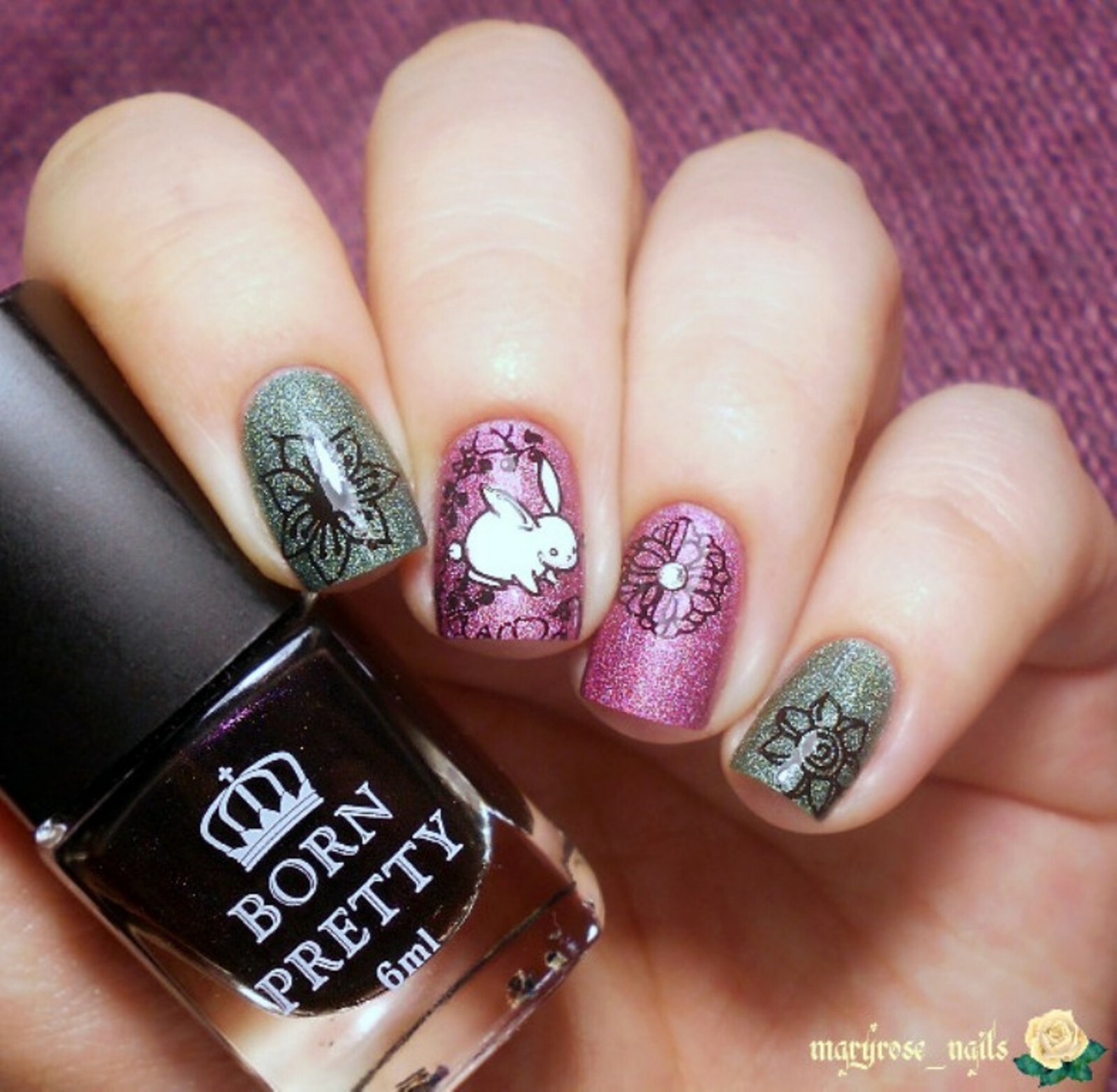Forest Animal Pattern Nail Art Stamping Manicure Template Stencil Plate L018