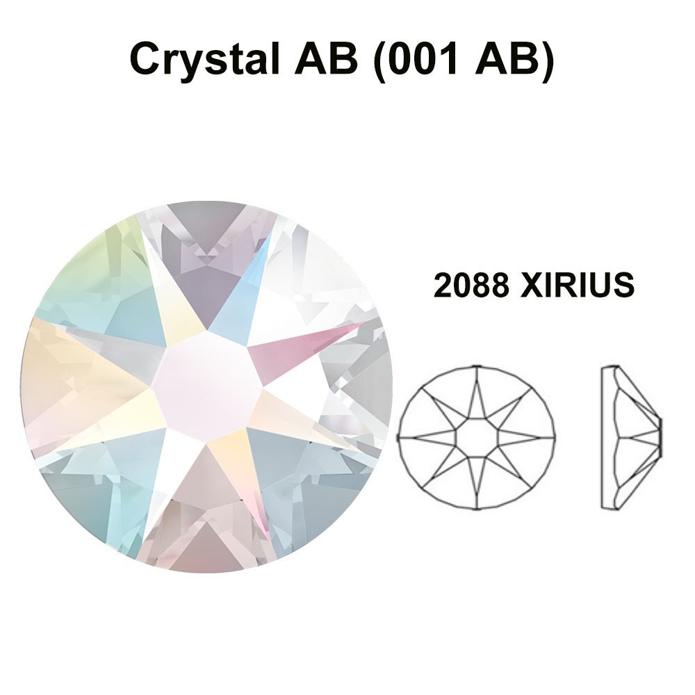 Swarovski 2058/2088 Flatbacks Rhinestones Wholesale lot Bulk CRYSTAL AB (001 AB)