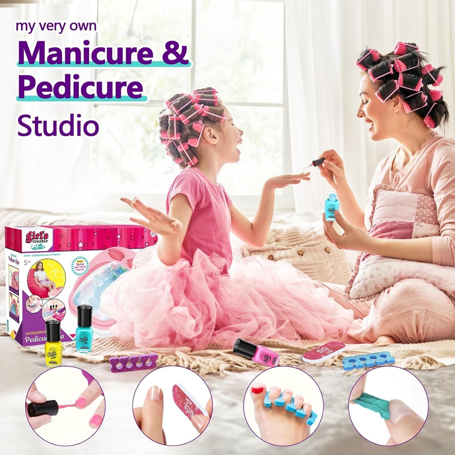 Spa Day Gift Set for Girls, Christmas Birthday Gift Nail Art Salon Sensory Be…