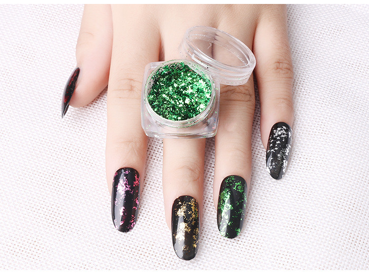 Nail Mirror Flakes Magic Foil Chrome Metallic Powder Shiny Sequins Decoration