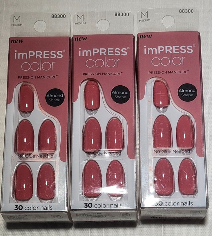 6 Brand New Boxes of Press-On Nails/5 imPRESS & 1 Olive & June – Variety (NEW)