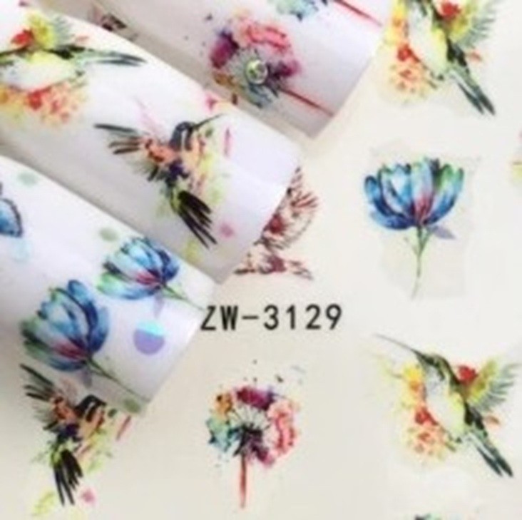 Flower, Floral Nail Art Water Decals DIY Nail Wraps.(Group 3)