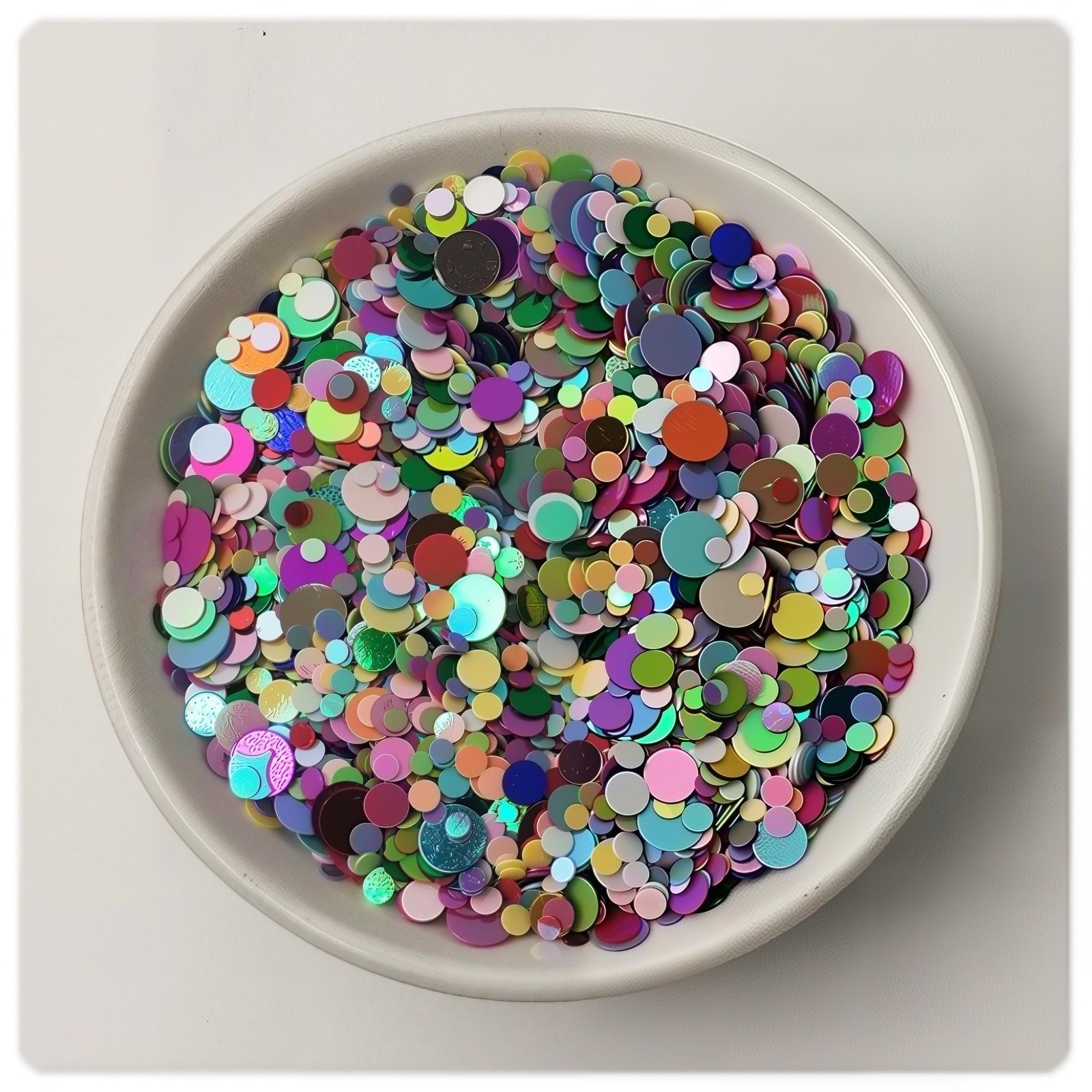 50 Gram Mixed Color Assorted Size 2-6mm Sequins Loose Tiny Nail Art Tips Craft
