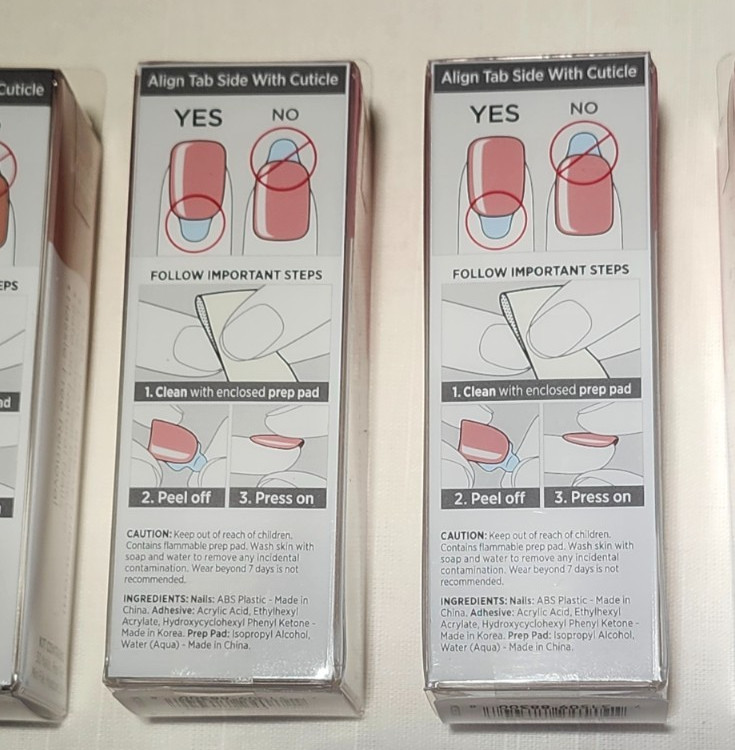6 Brand New Boxes of Press-On Nails/5 imPRESS & 1 Olive & June – Variety (NEW)