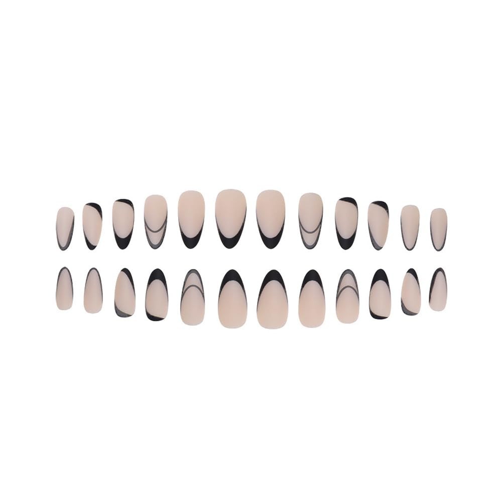 Secret Lives Reusable Artifical Press Nails Translucent Matte Nude 24 Nail Set