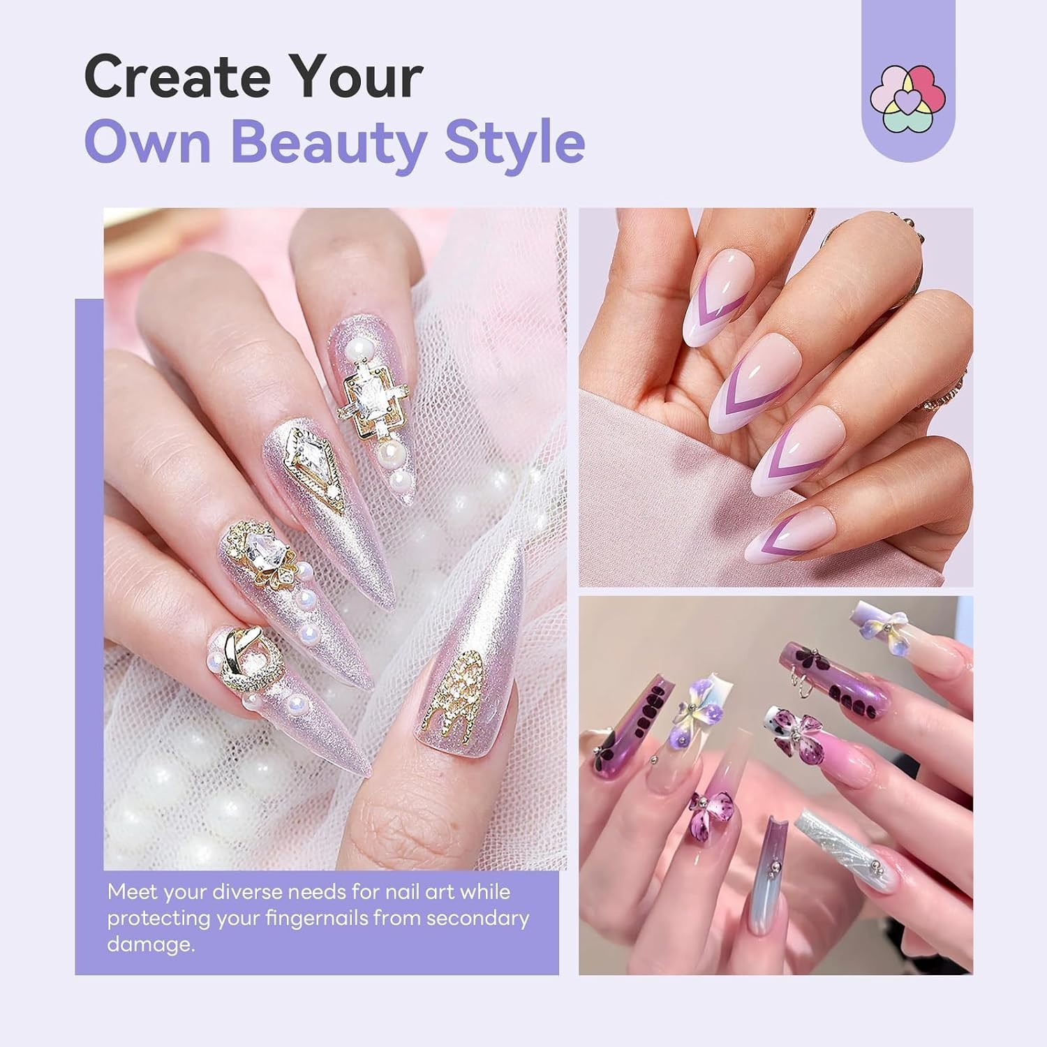 240 ml Lavender Acrylic Nail Liquid – Smooth Application & Long-Lasting