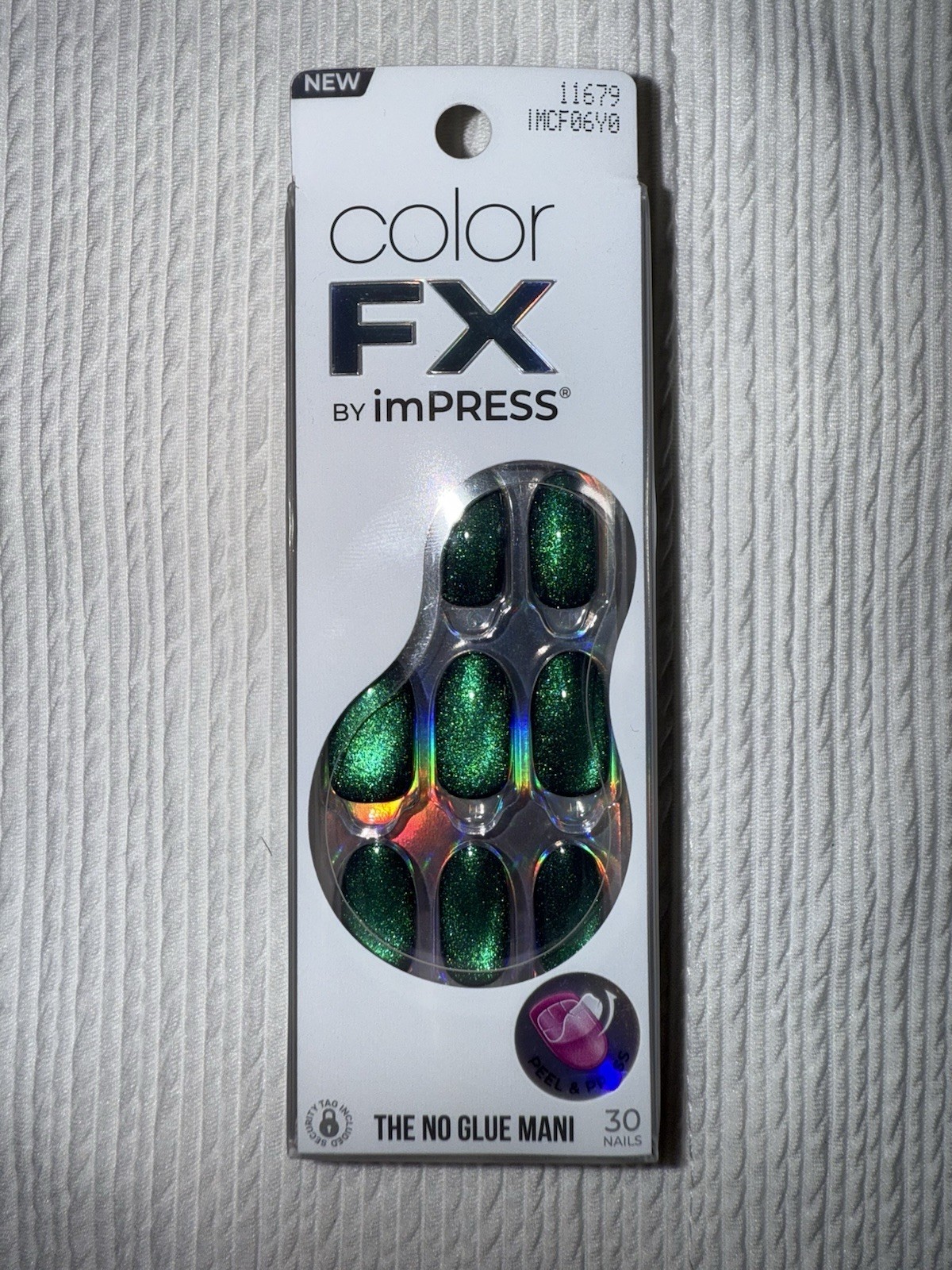 Kiss Impress Color FX Press-On Nails, Medium, Free Mind