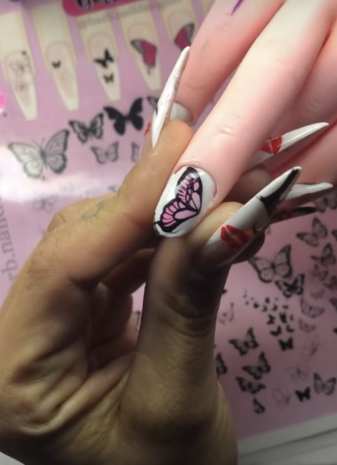 Gel Nail art Practice Mat Reusable decal sticker maker Nail design Worksheet