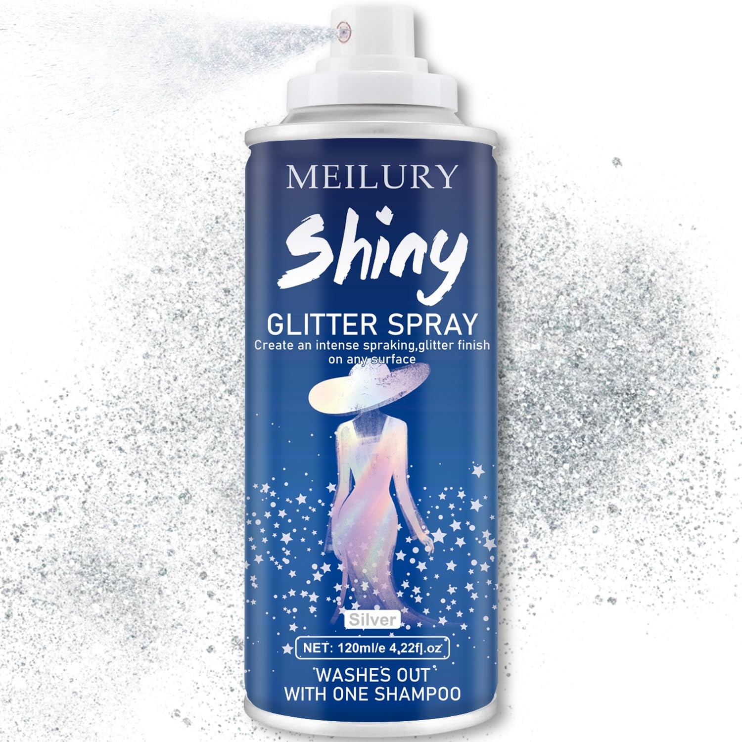 Hair and Body Glitter Spray, Holographic Glitter Highlighter Powder, Hairspra…