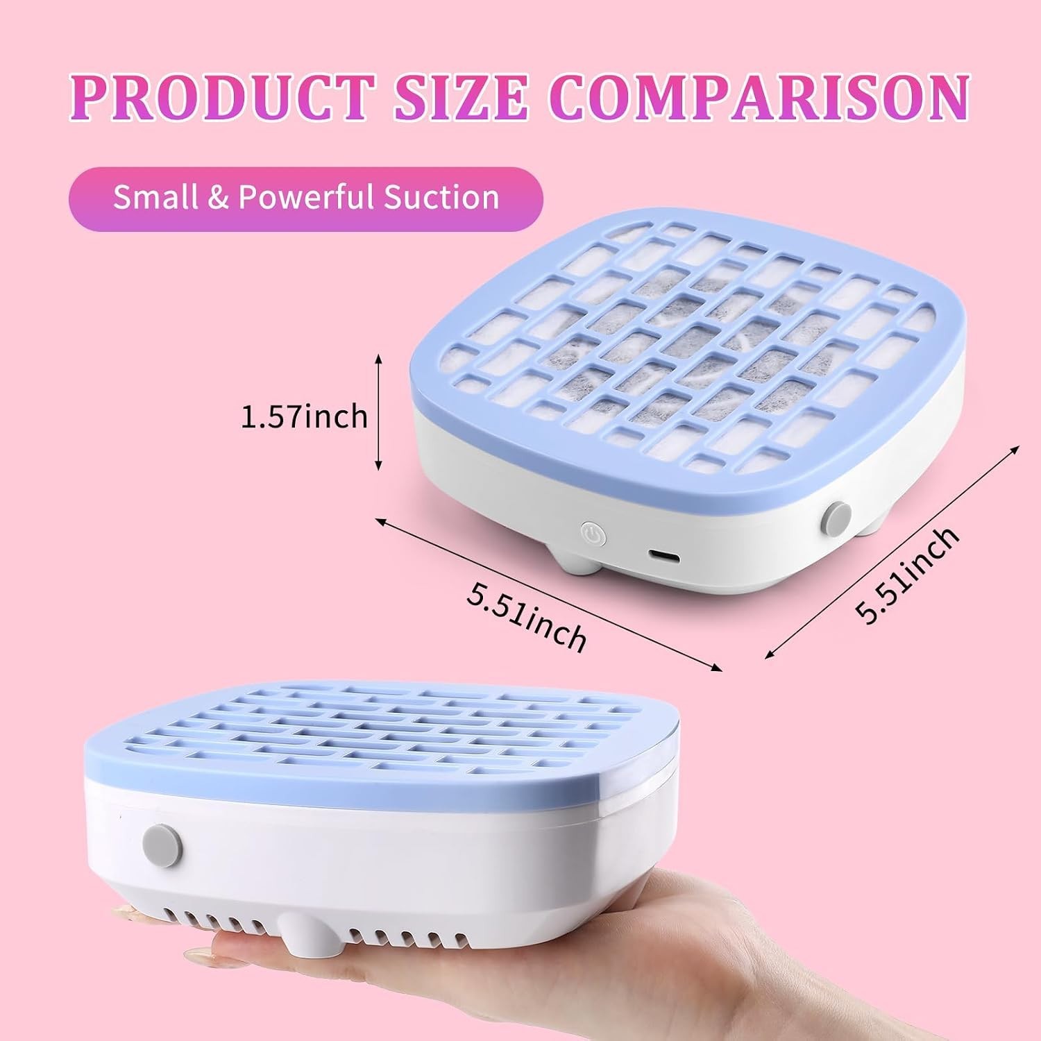 Nail Fan Dust Collector – Lightweight, Powerful & Ideal for Nail Art Enthusiasts