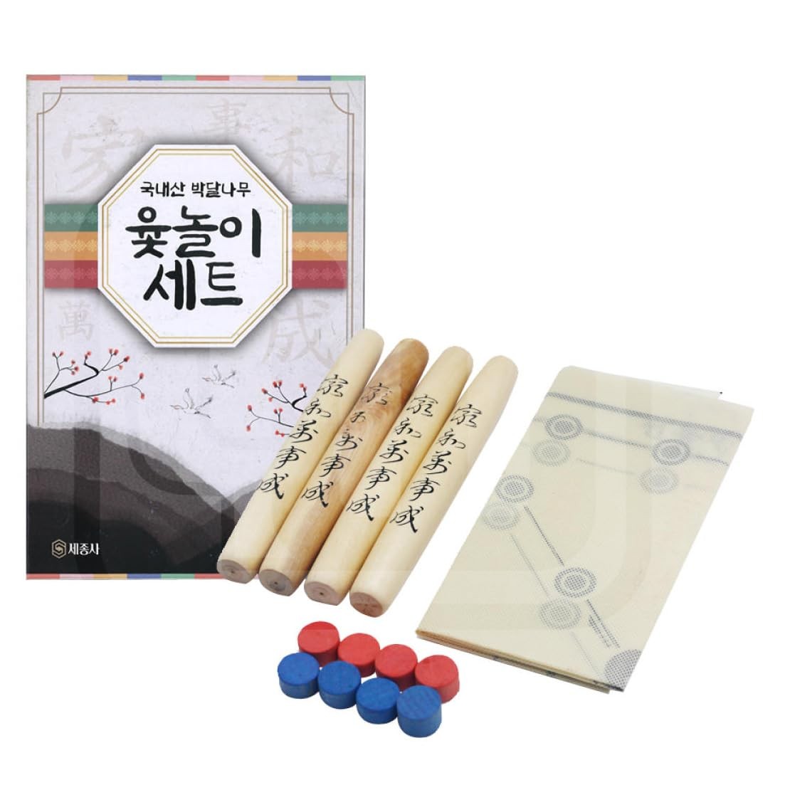 DEAD SKIN YUTNORI Korean Board Games 윷놀이 Floor 3.001 cubic inches, Monochrome