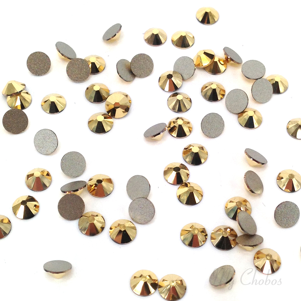 Swarovski 2058/2088 flatbacks rhinestones 144 pcs Crystal AURUM gold (001 AUR)