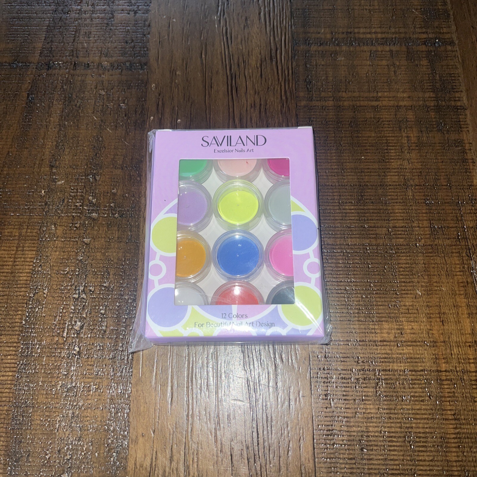 SAVILAND Excelsior Nail Art 12 Colors for Beautiful Nail Art Design New SEALED!