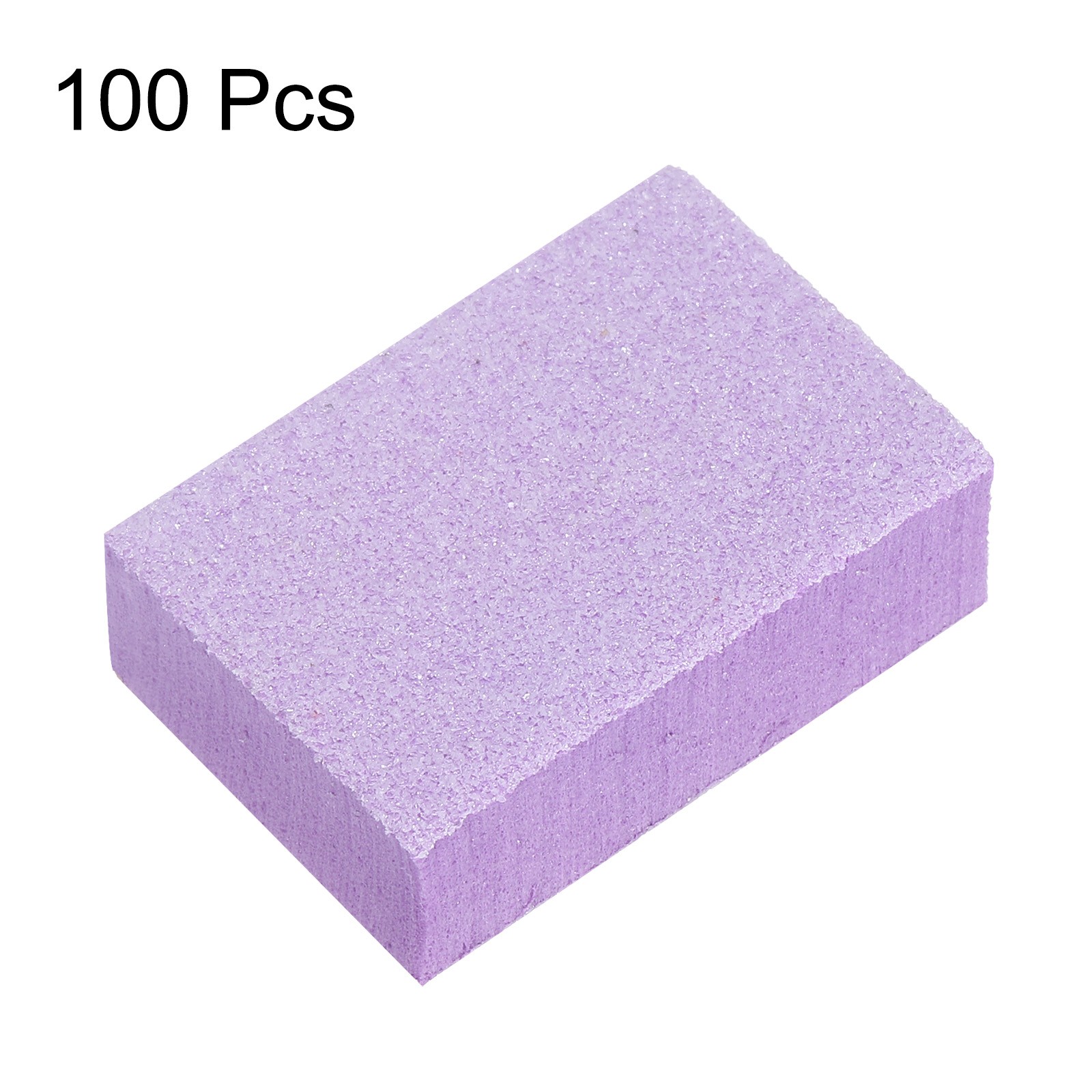 100pcs Nail Buffer Block 120 Grit Nail File for Nail Buffing, Purple