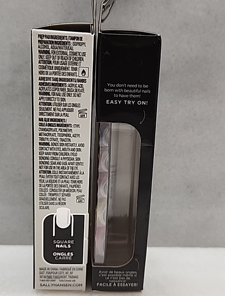 Sally Hansen Salon Effects Perfect Manicure Press on- Block Party & Pink Clay