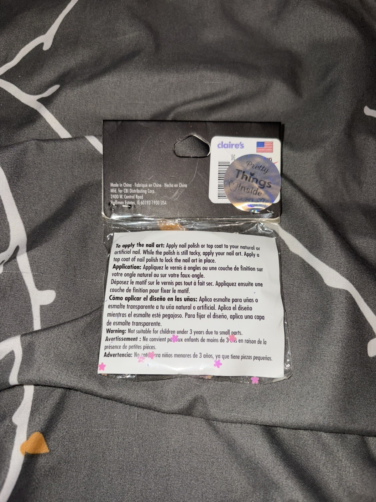 Claire’s Pastel Star Pearl Nail Art Set New in Package
