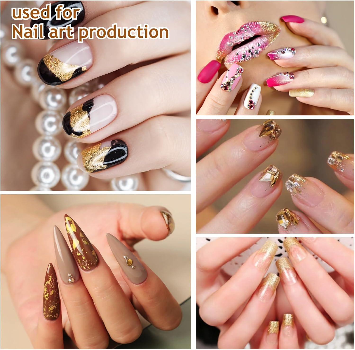 Gold Leaf Flakes with Tweezers,10G Metallic Gold Foil Flakes for Resin, with Twe