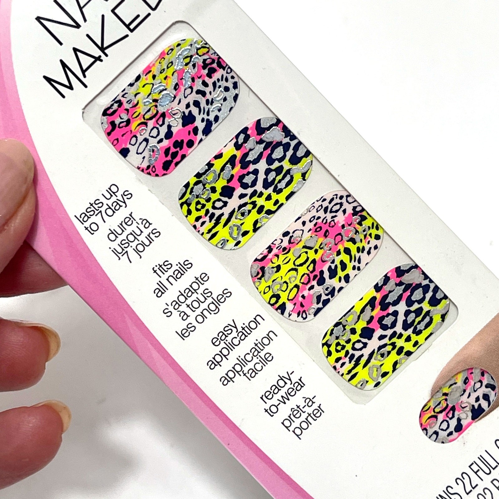 FING’RS NEW Nail Art Stickers Neon Leopard Sets for 3