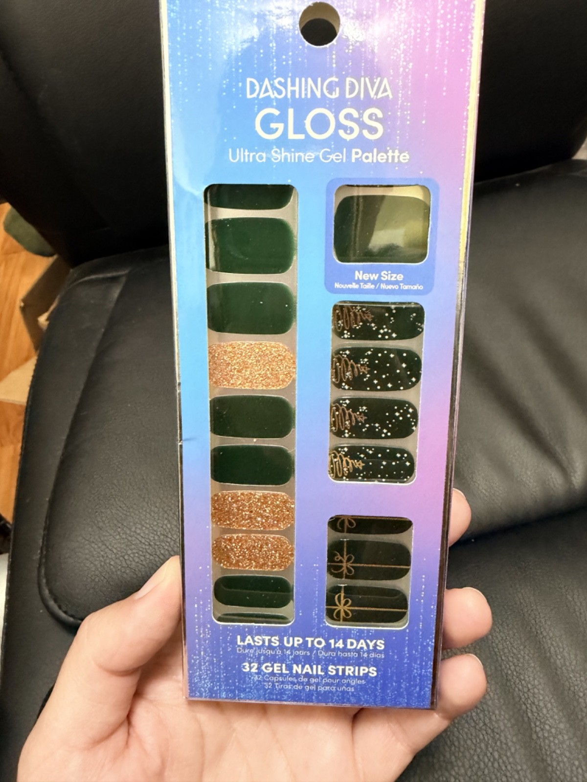 Dashing Diva Gloss Ultra Shine Gel Color 435 Gel Nail Strips Stitches and Stones