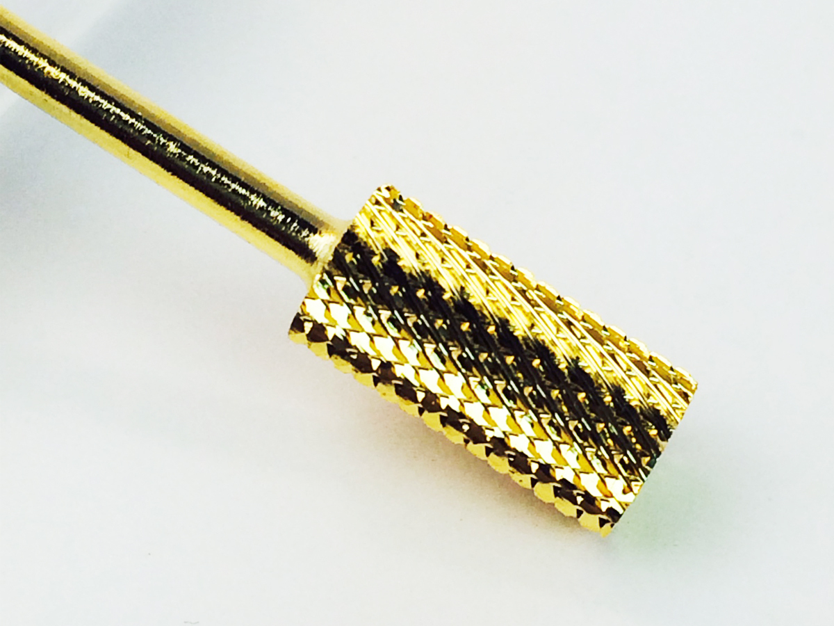 High Quality Premium Gold Nail Carbide Bit For 3/32 Electric Drill Nail File Art