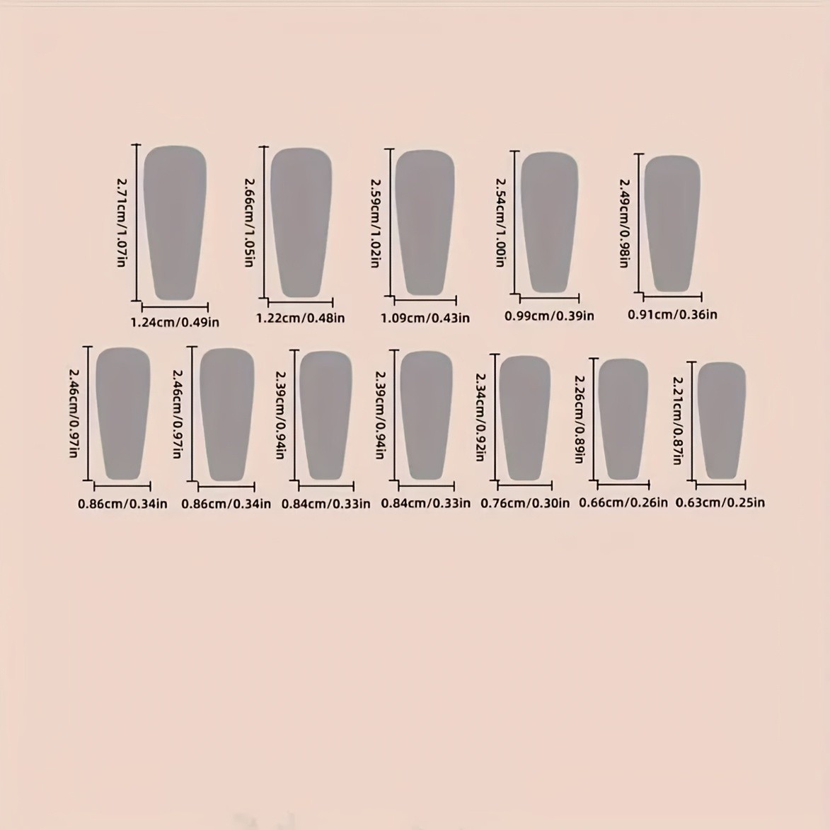 Floral Glossy, Long, Ballet-style, 24pcs Nail Tips, Detachable, Press-on Nails
