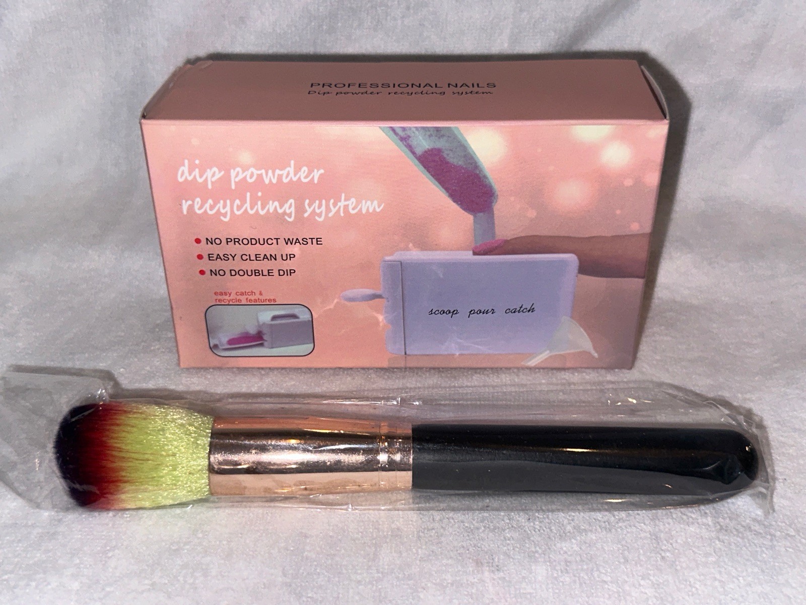 Professional Nails Dip Powder Recycling System And Brush New In Box